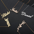 Personalised Carrie name necklace in sterling silver