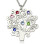 Engraved Family Tree Necklace with Birthstones Sterling Silver