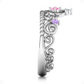 Personalised Princess Charming Tiara Ring detail view