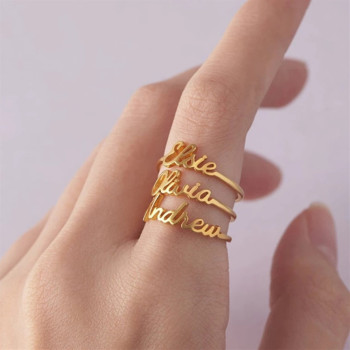Personalised Carrie Name Rings Gift Sterling Silver Personalised Carrie Name Rings Gift Sterling Silver
