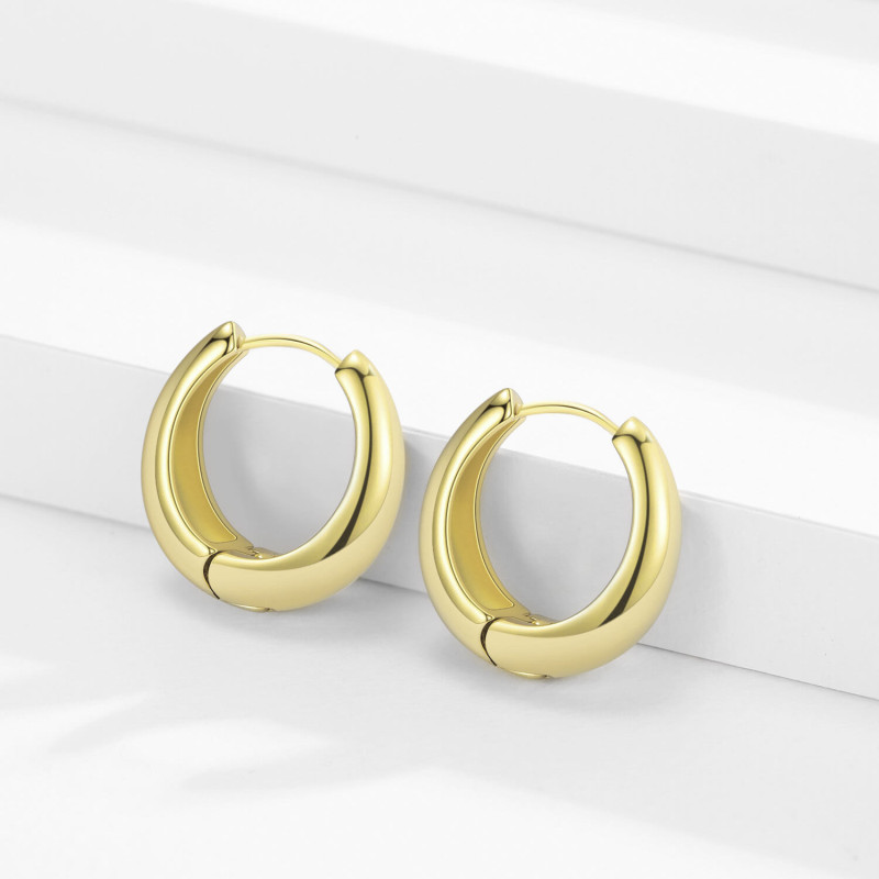 18ct Gold Plated Large Hoop Earrings 18ct gold plated large hoop earrings