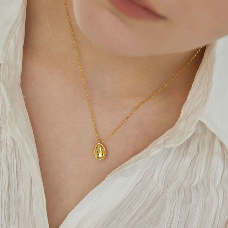 Silver Rune Stone Necklace Silver Rune Stone Necklace product image