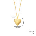 Personalised heart locket necklace for a photo engraving and back message