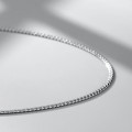 Solid sterling silver 3 mm Cuban link chain necklace