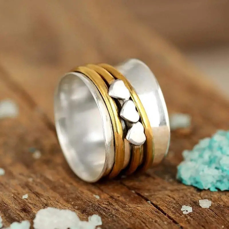 Heart Imprint Personalised Ring product view