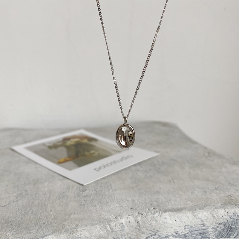 Silver Rune Stone Necklace Silver Rune Stone Necklace product image