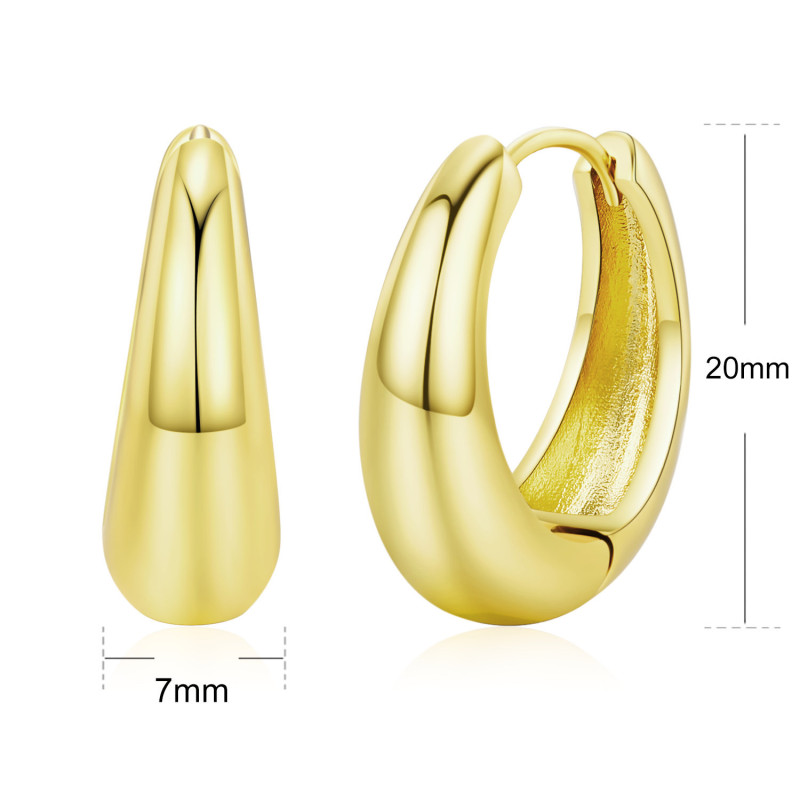 18ct Gold Plated Large Hoop Earrings 18ct gold plated large hoop earrings