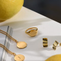 Circle monogram signet ring product image