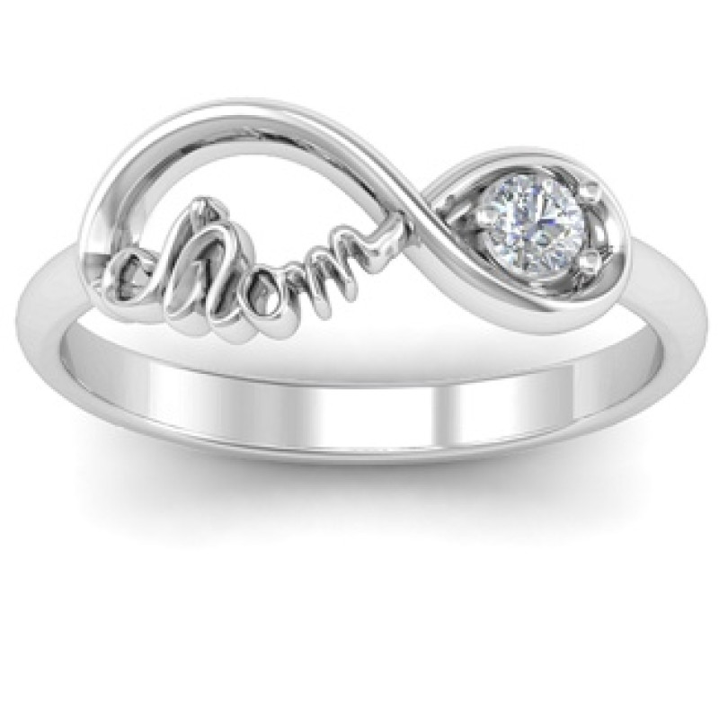 Mom's Infinity Bond Ring with Birthstone Mom's Infinity Bond Ring with Birthstone