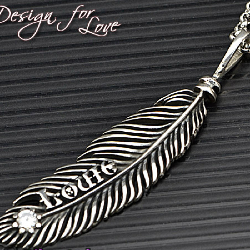 Feather pendant jewellery product image
