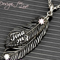 Feather pendant jewellery product image