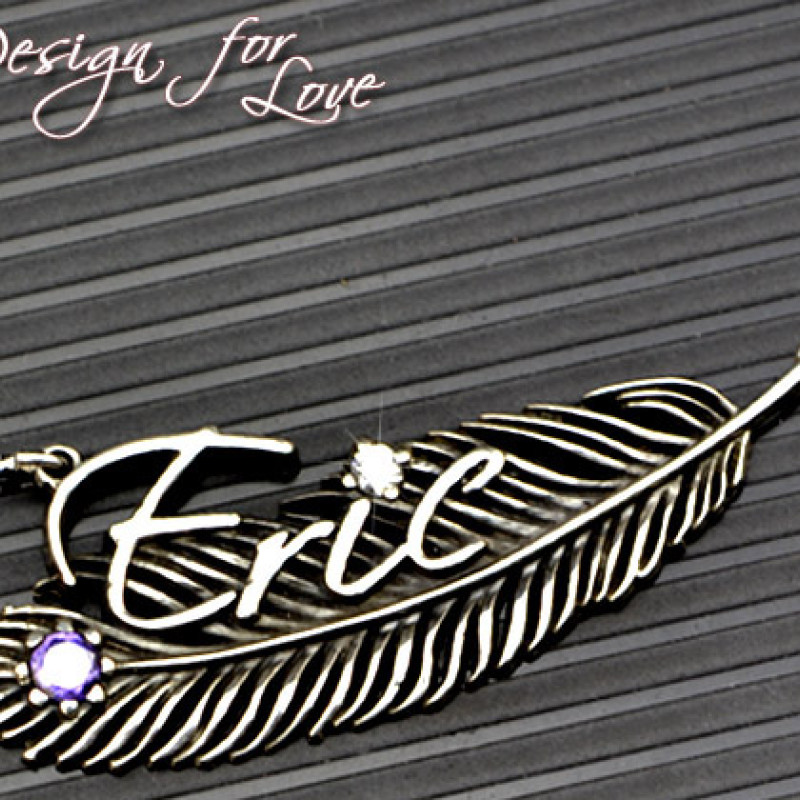 Feather pendant jewellery product image