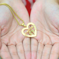 Personalised Angel in My Heart Necklace - 18ct Gold Plated Personalised Angel in My Heart necklace in 18ct gold plated sterling silver