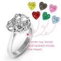 Encased in Love Caged Hearts Ring Encased in Love caged hearts ring product image