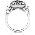 Mom Caged Hearts Ring with Butterfly Wings Band product image