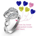 Caged Hearts Ring View Caged hearts ring product view