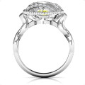 Caged Hearts Ring Stone Cage Caged hearts ring with heart stone cage