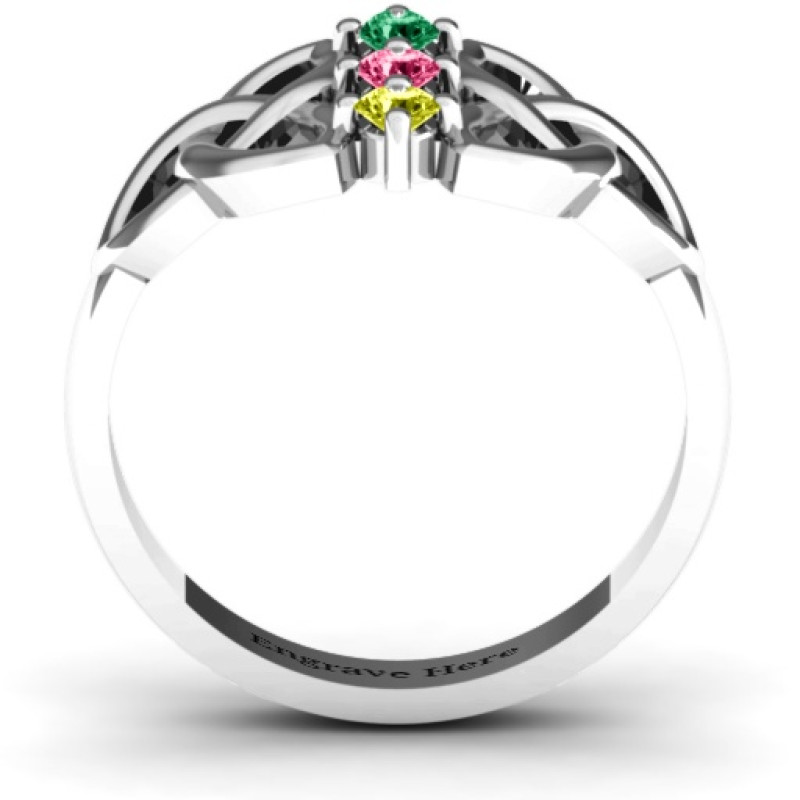 Sláine Celtic Knot Ring side view Sláine Celtic Knot Ring side view