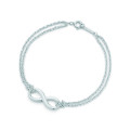 Infinity Bracelet with Double Chain Infinity bracelet with endlessly looped double chain