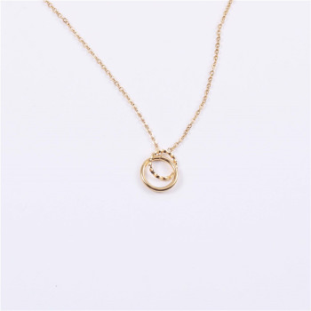 Interlocking Circles Necklace | Eternity Friendship Necklace | Gold Plated Geometric Jewellery | Minimalist Couple Sister Gift | Dainty Karma Necklace Interlocking Circles Necklace | Eternity Friendship Necklace | Gold Plated Geometric Jewellery | Minimalist Couple Sister Gift | Dainty Karma Necklace