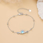 925 Sterling Silver Claddagh Heart Bracelet for Women | Adjustable Celtic Knot Love Friendship & Loyalty Charm Anklet | Gift for Her