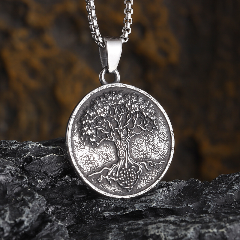 Silver Tree Seal Silver Tree Seal with sterling silver chain and leather cord