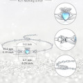 925 sterling silver Claddagh heart bracelet with hands and crown charm