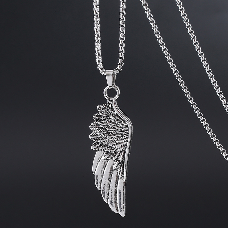 Silver Wing Pendant Silver Wing Pendant with a detailed wing motif