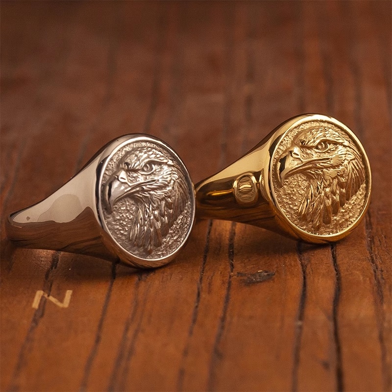 Custom family crest signet ring for engraved coat of arms design
