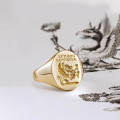 Personalised family crest signet ring product image