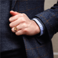 Personalised family crest signet ring product image