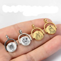 Personalized pet spinning necklace with a custom rotating pendant