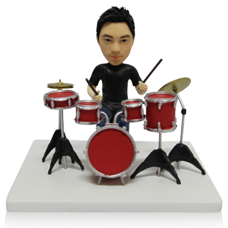 Male Drummer Figurine Design Male drummer figurine design