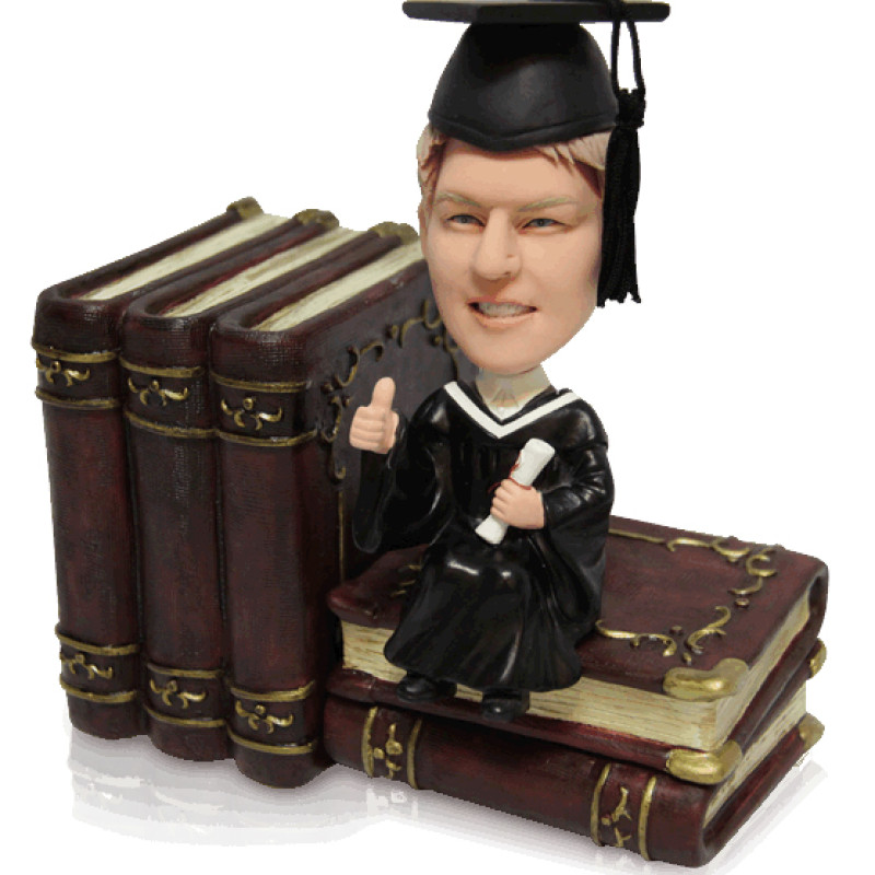 Male Graduation Figurine with Book Stand Male graduation figurine with book stand