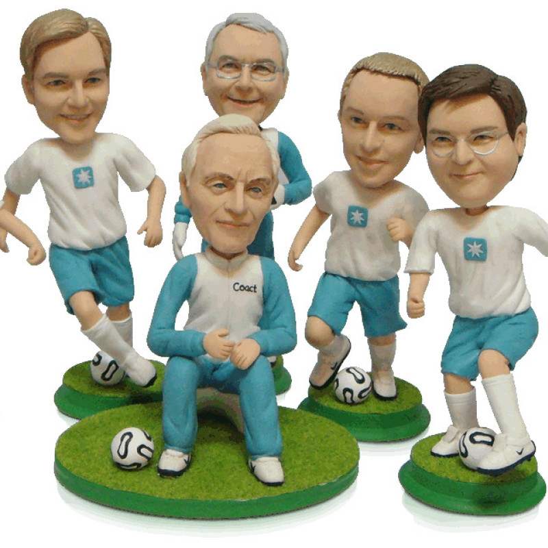 Custom more people figurine with background