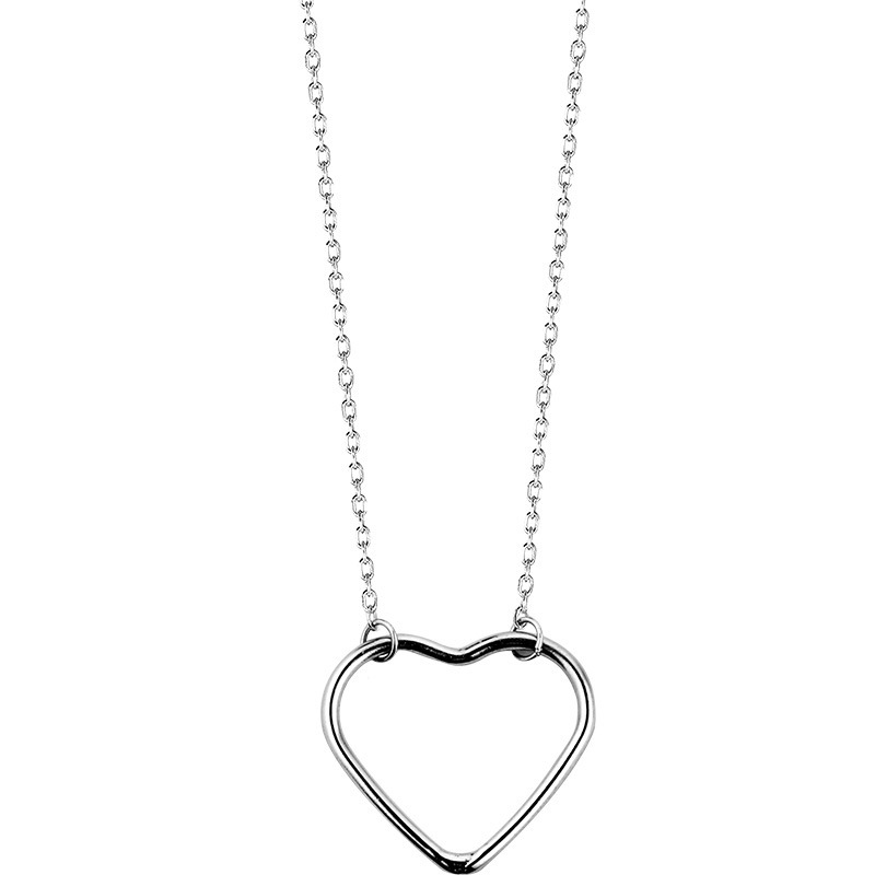 Sterling silver heart necklace product image