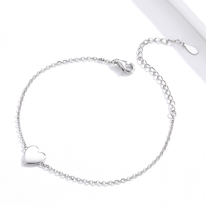 Mini Heart Bracelet Sterling Silver Mini heart bracelet in sterling silver