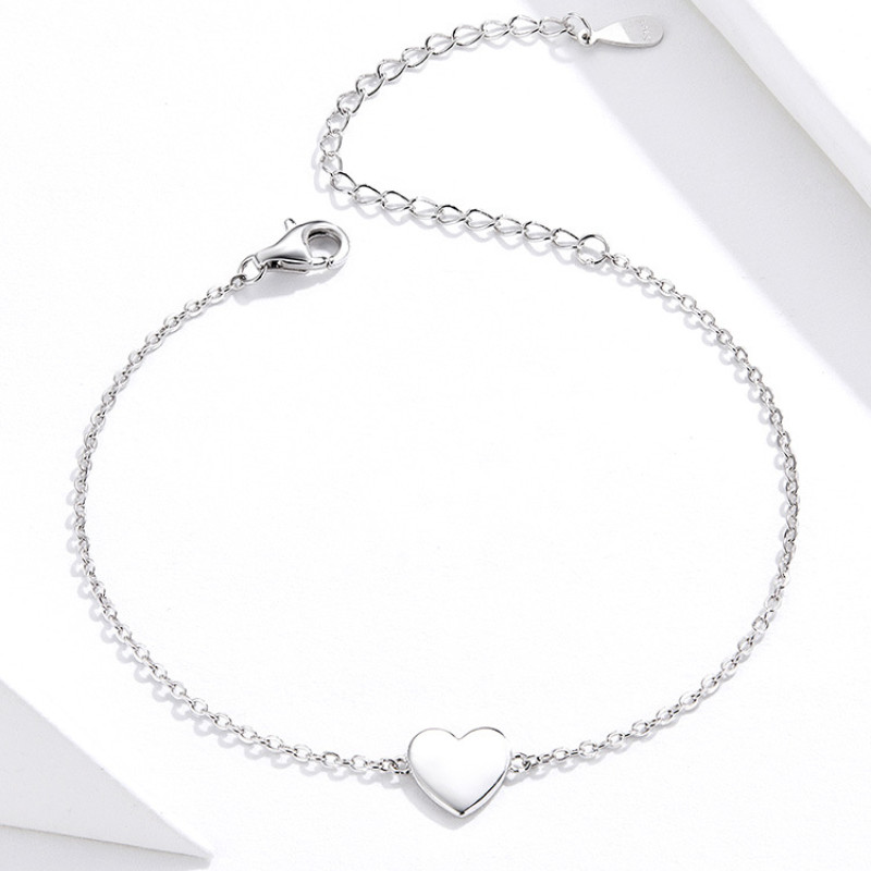 Mini Heart Bracelet Sterling Silver Mini heart bracelet in sterling silver