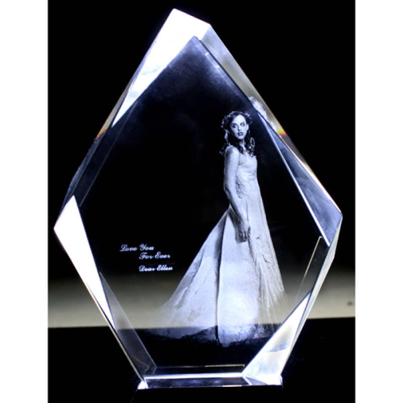 Personalised Photo Engraved Crystal Personalised photo engraved crystal