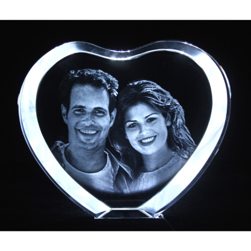 Personalised Crystal Photo Engraving Personalised crystal photo engraving example