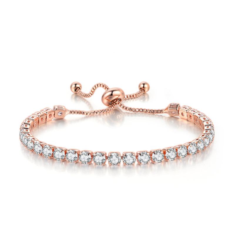 Melrah Icon crystal adjustable tennis bracelet for women