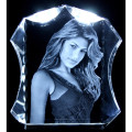 Personalised photo engraved crystal