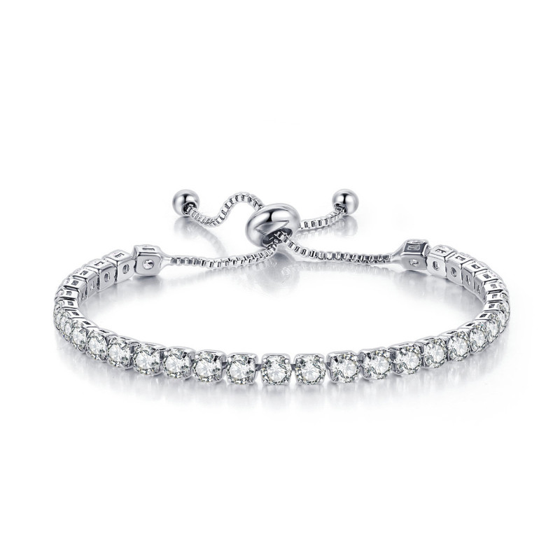 Melrah Icon crystal adjustable tennis bracelet for women