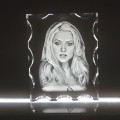 Personalised Photo Engraved Crystal Personalised photo engraved crystal