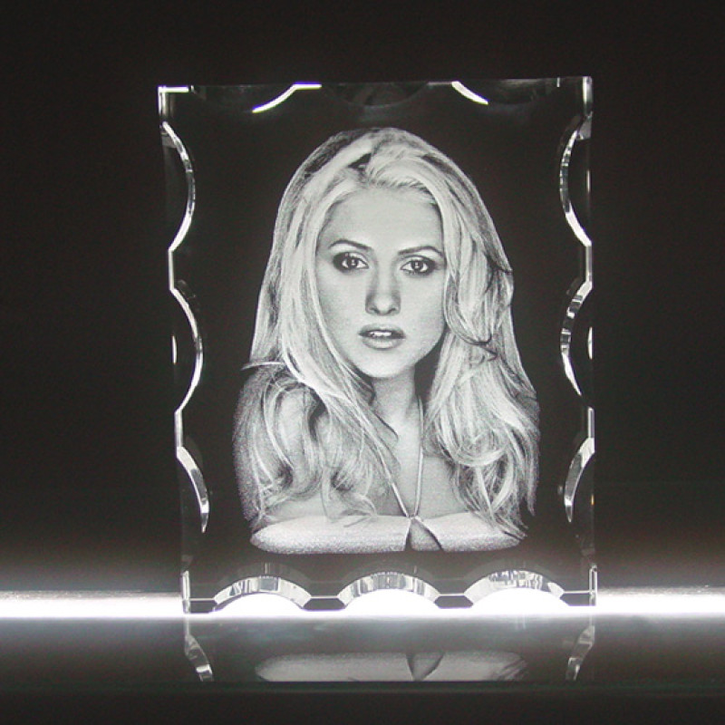 Personalised Photo Engraved Crystal Personalised photo engraved crystal