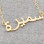 18ct Yellow Gold Arabic Name Necklace Super Thickness