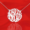 Large Three-Initial Monogram Necklace Large three-initial monogram necklace product image