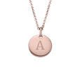 Personalised initial discs necklace in silver