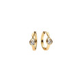 Infinite Sterling Silver Moissanite Diamond Hoop Earrings Infinite sterling silver moissanite diamond hoop earrings