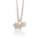 Paw-fect Sparkle Sterling Silver Necklace with Zircon-Studded Dog Pendant and Onyx-Inlaid Heart